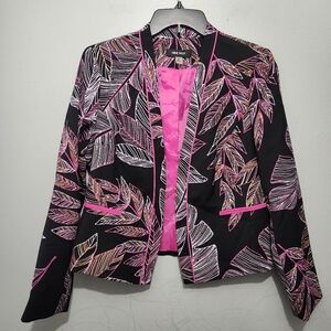 Nine West Women's Vibrant Leaf Print Blazer Zise 8P